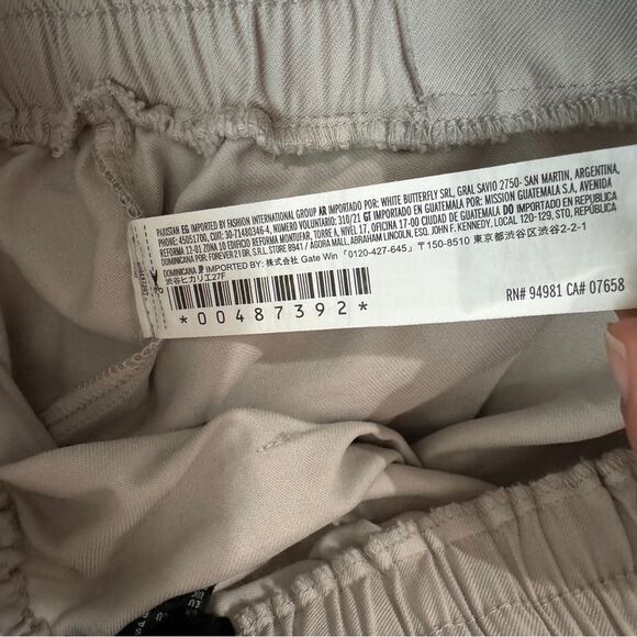 Forever 21 Women's Elastic Waist Wide Leg Parachute Cargo Pants, Size S - Picture 11 of 13